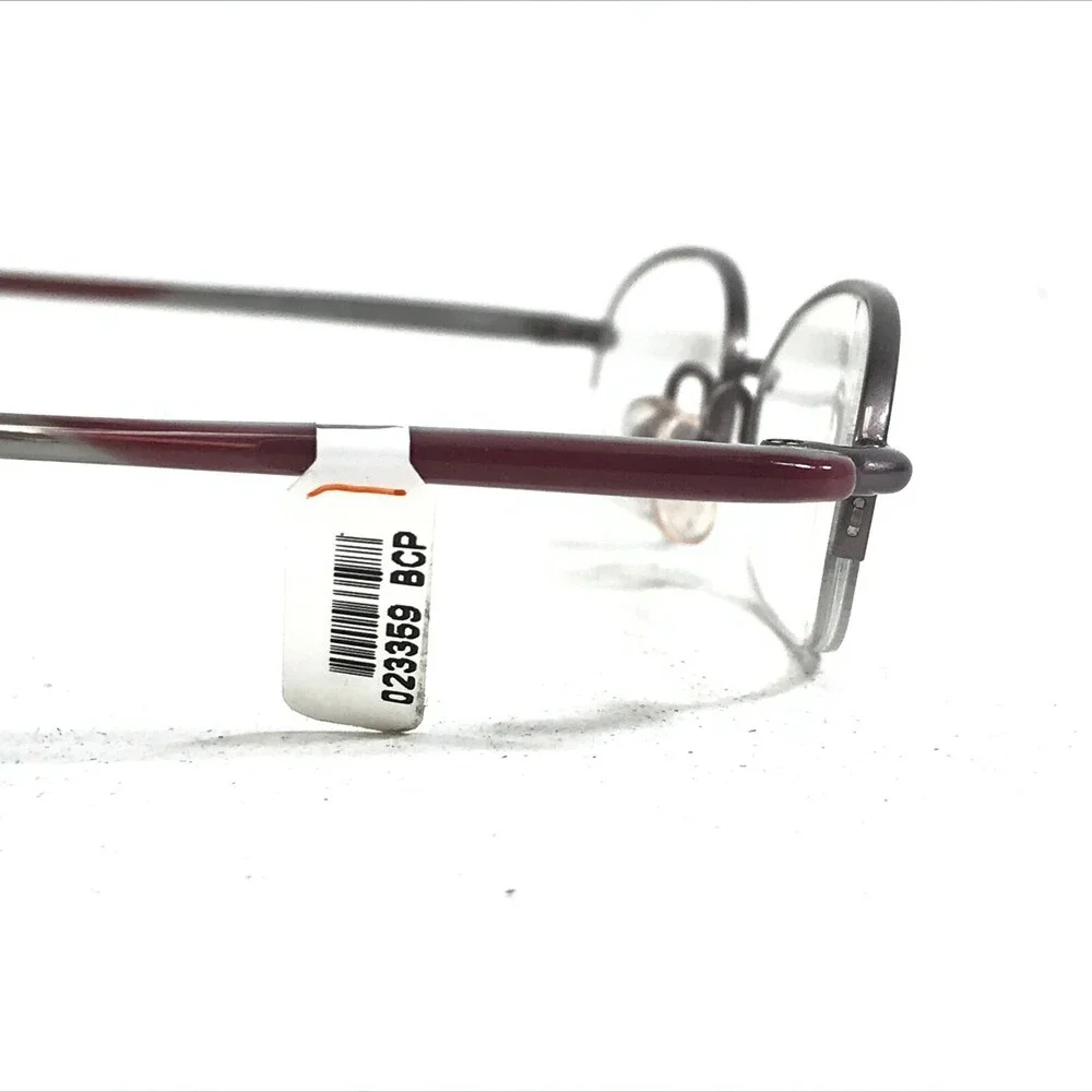 BCPC BP-179 COL.19 Eyeglasses Frames Gray Purple Round Oval Half Rim 48-18-132